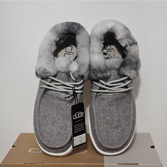 Hey Dude, Womens Booties. Med Gray And Charcoal. Size 9/NIB - Picture 3 of 8